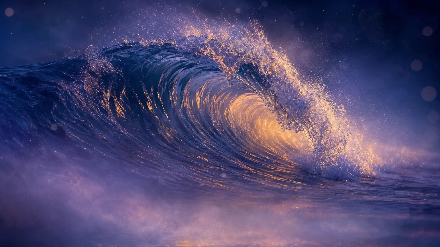 Dreaming about flowing water - symbolic illustration