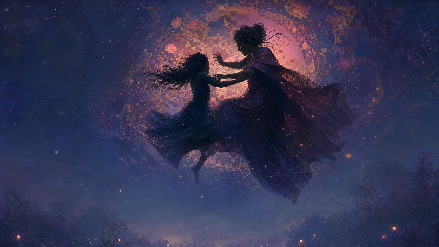 Dreaming about fighting with mother - symbolic illustration