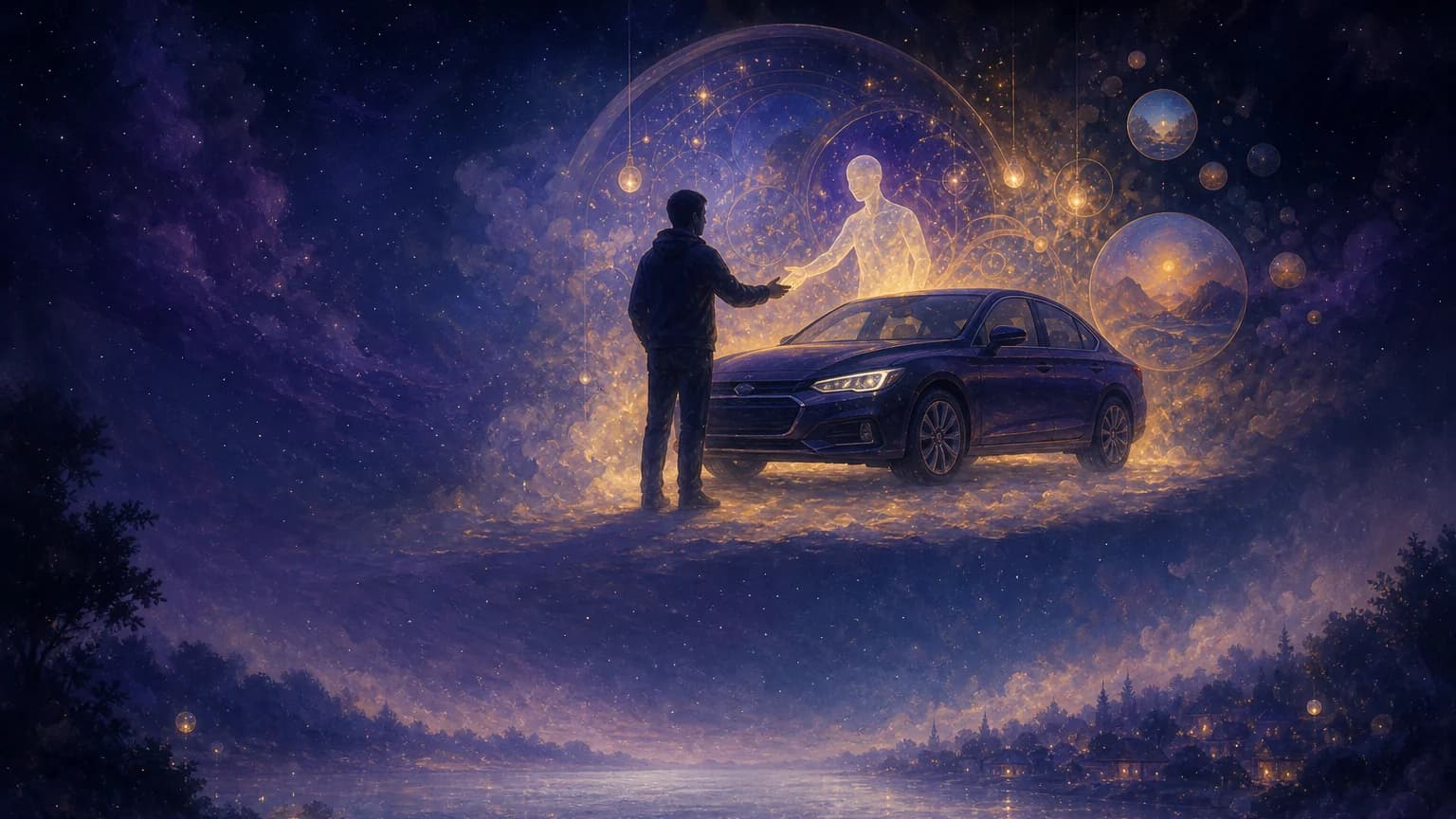 Dreaming of buying a car - symbolic illustration