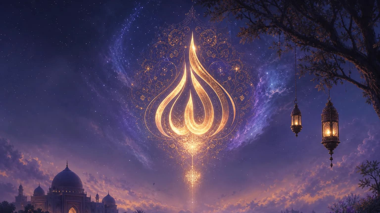 Dream about arabic script of allah