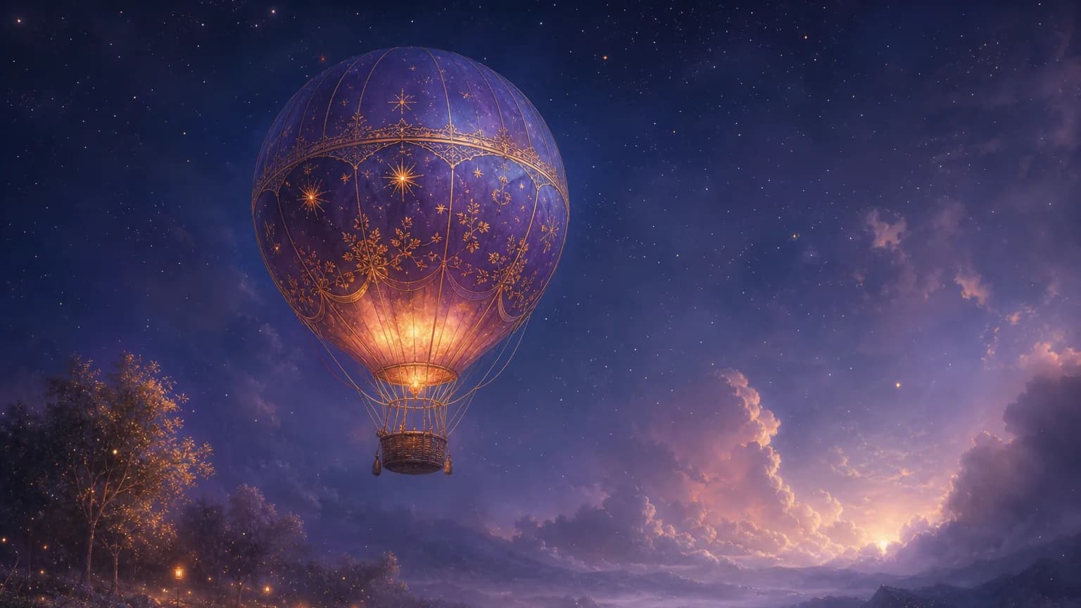 Dreaming about balloon - symbolic illustration