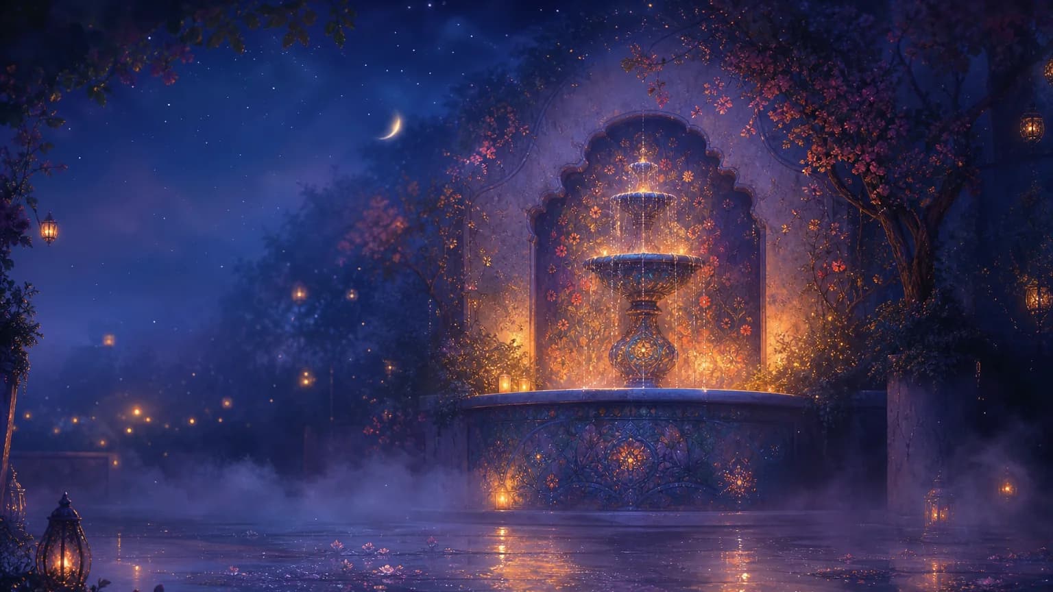 Dream about fountain