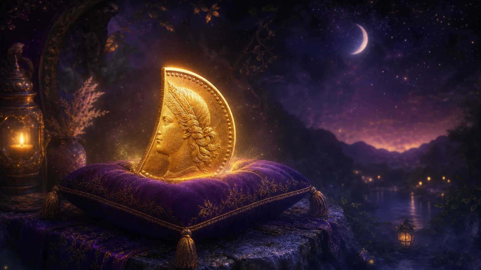 Dream about quarter gold coin