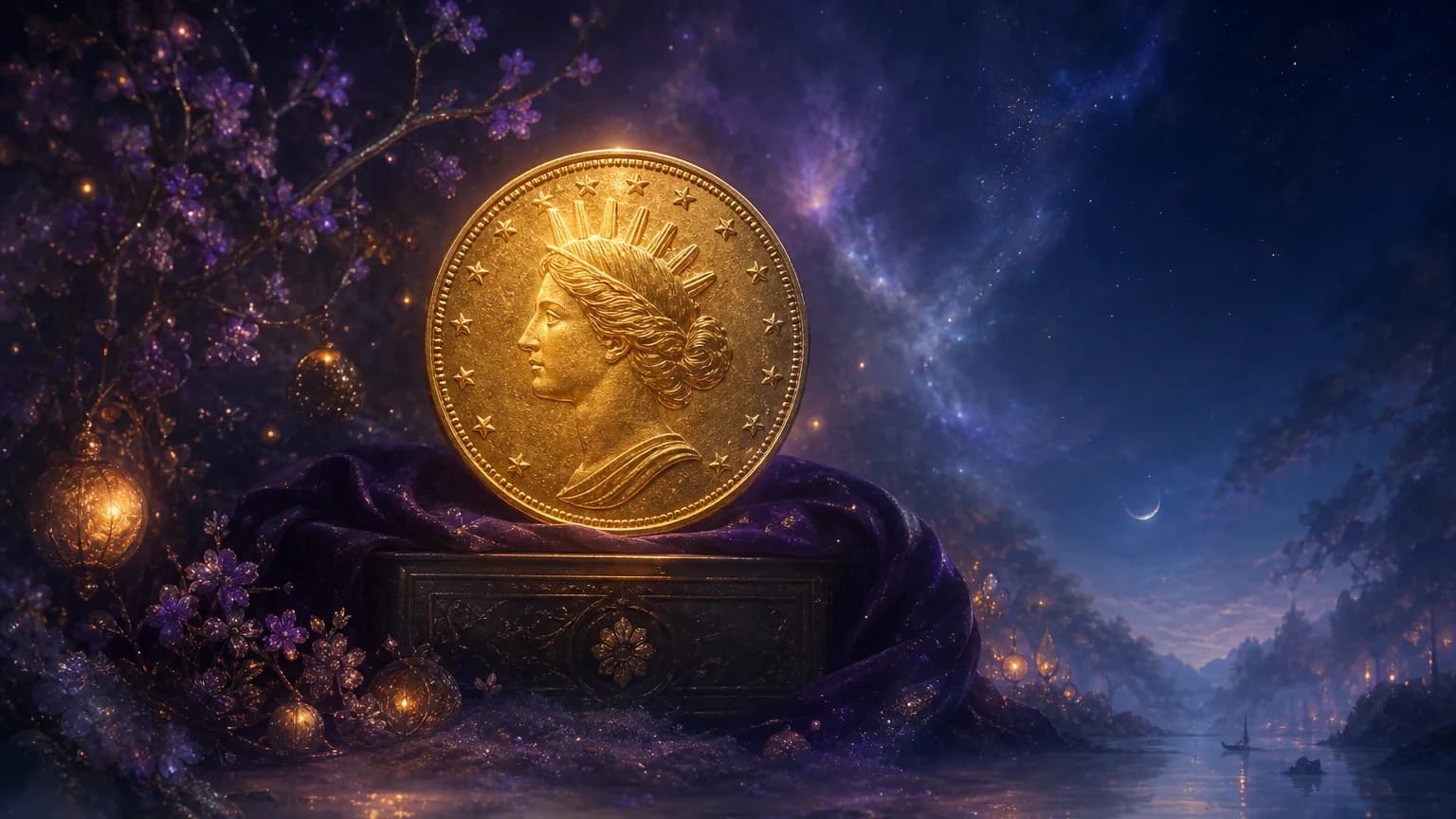 Dream about republic gold coin