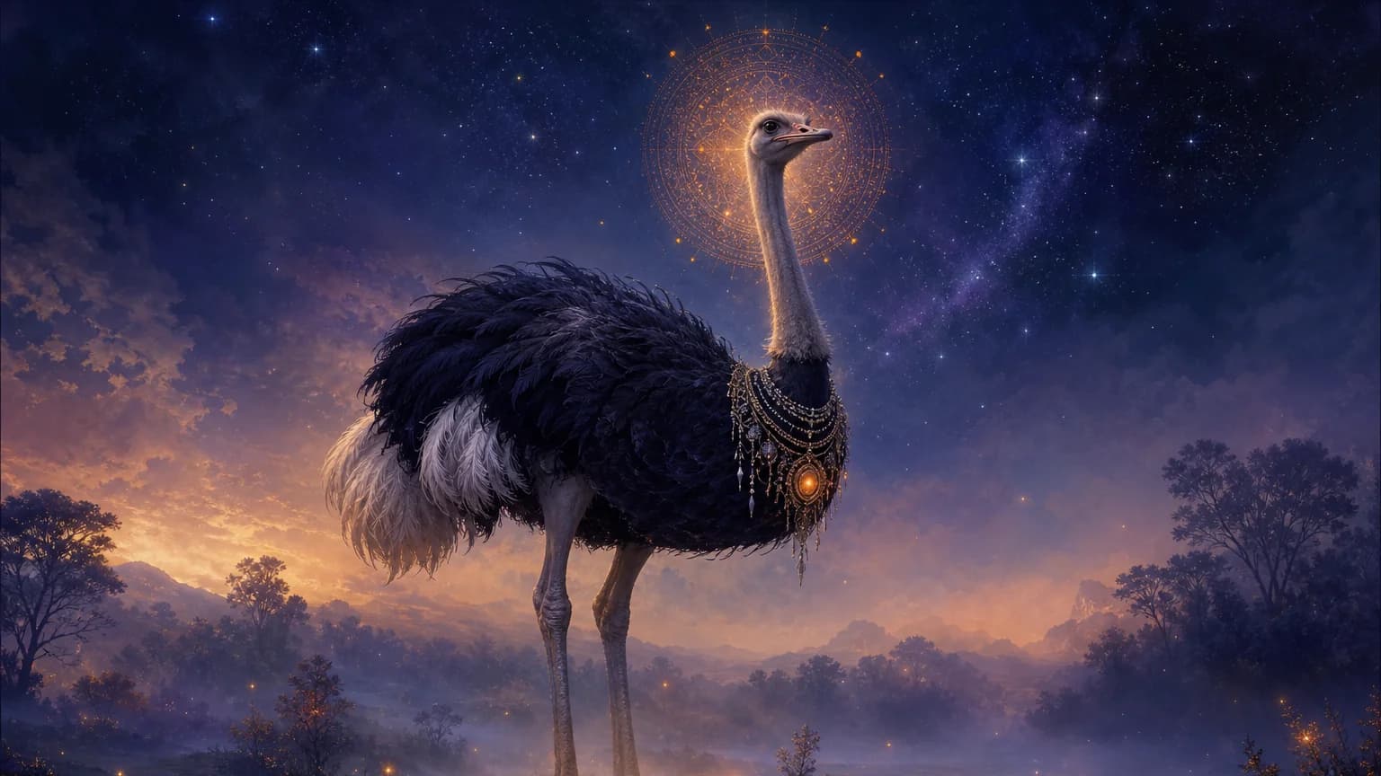Dream about ostrich