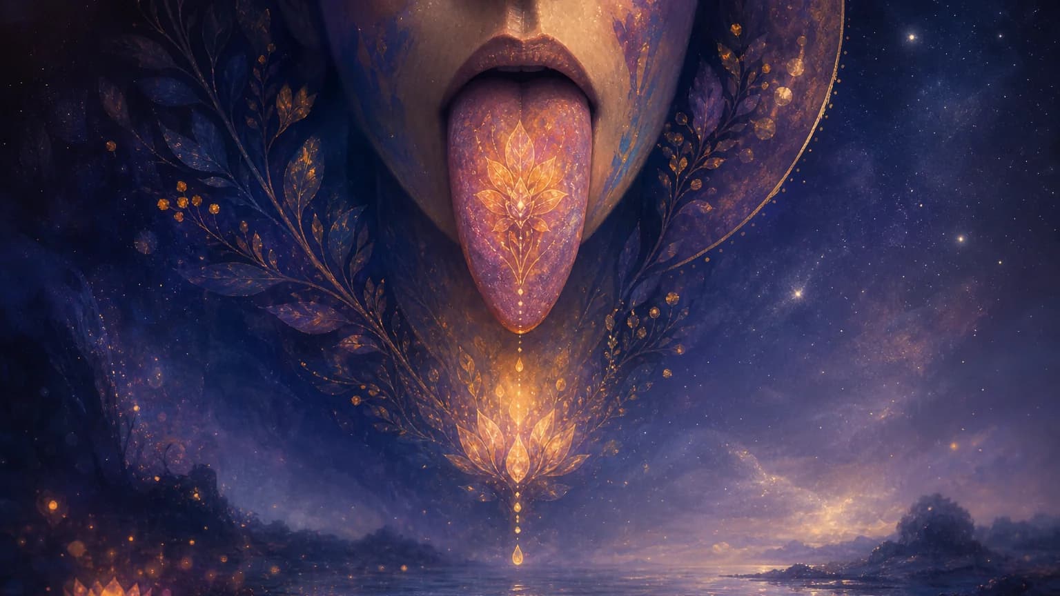 Dream about tongue