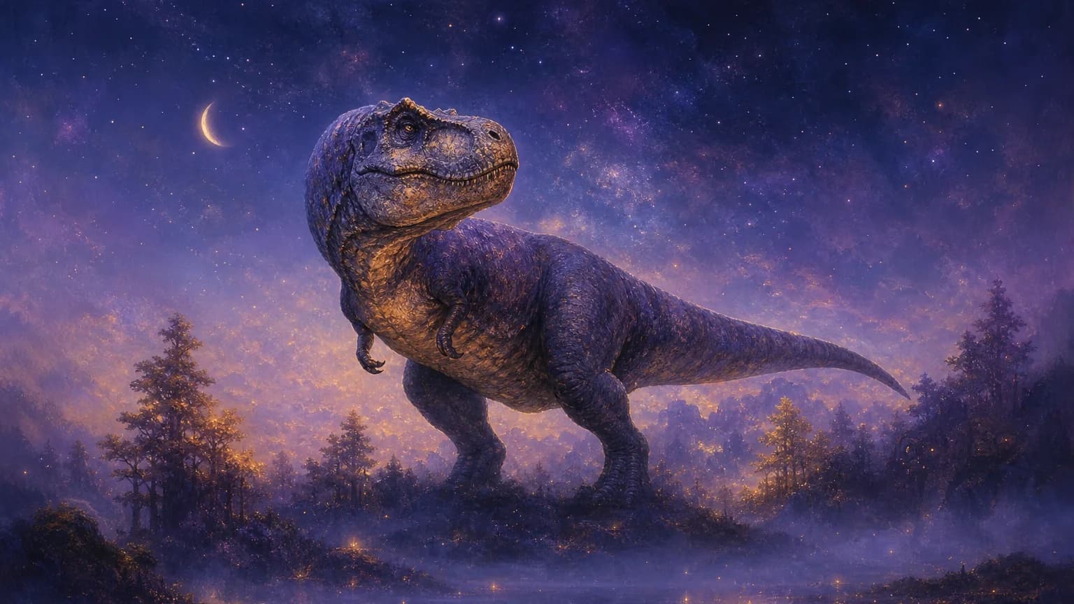 Rüyada Dinozor Görmek - sembolik illüstrasyon