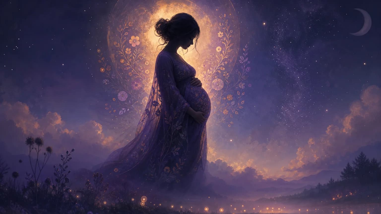 Dreaming about being pregnant - symbolic illustration