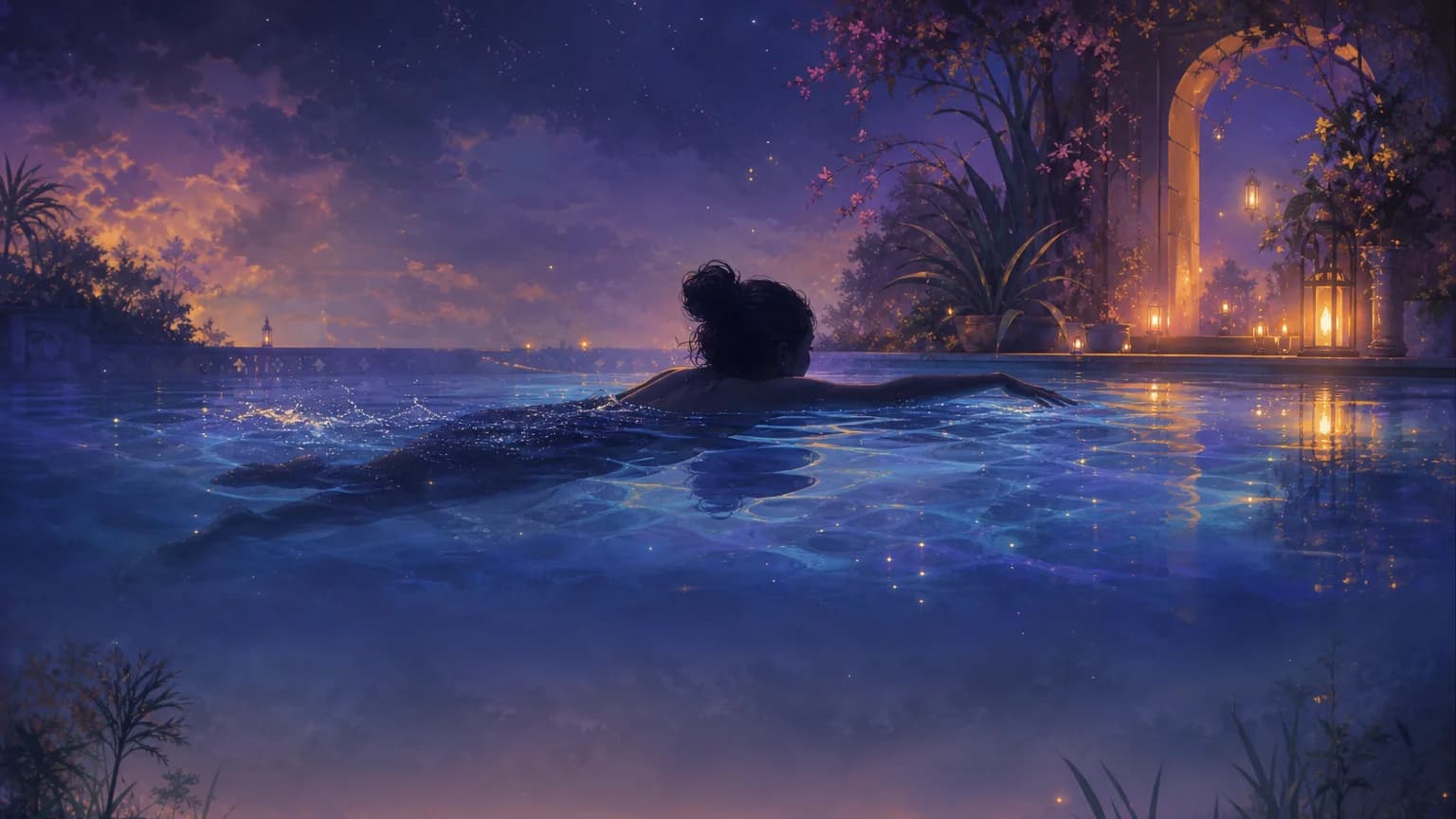 Dream about swimming in a pool