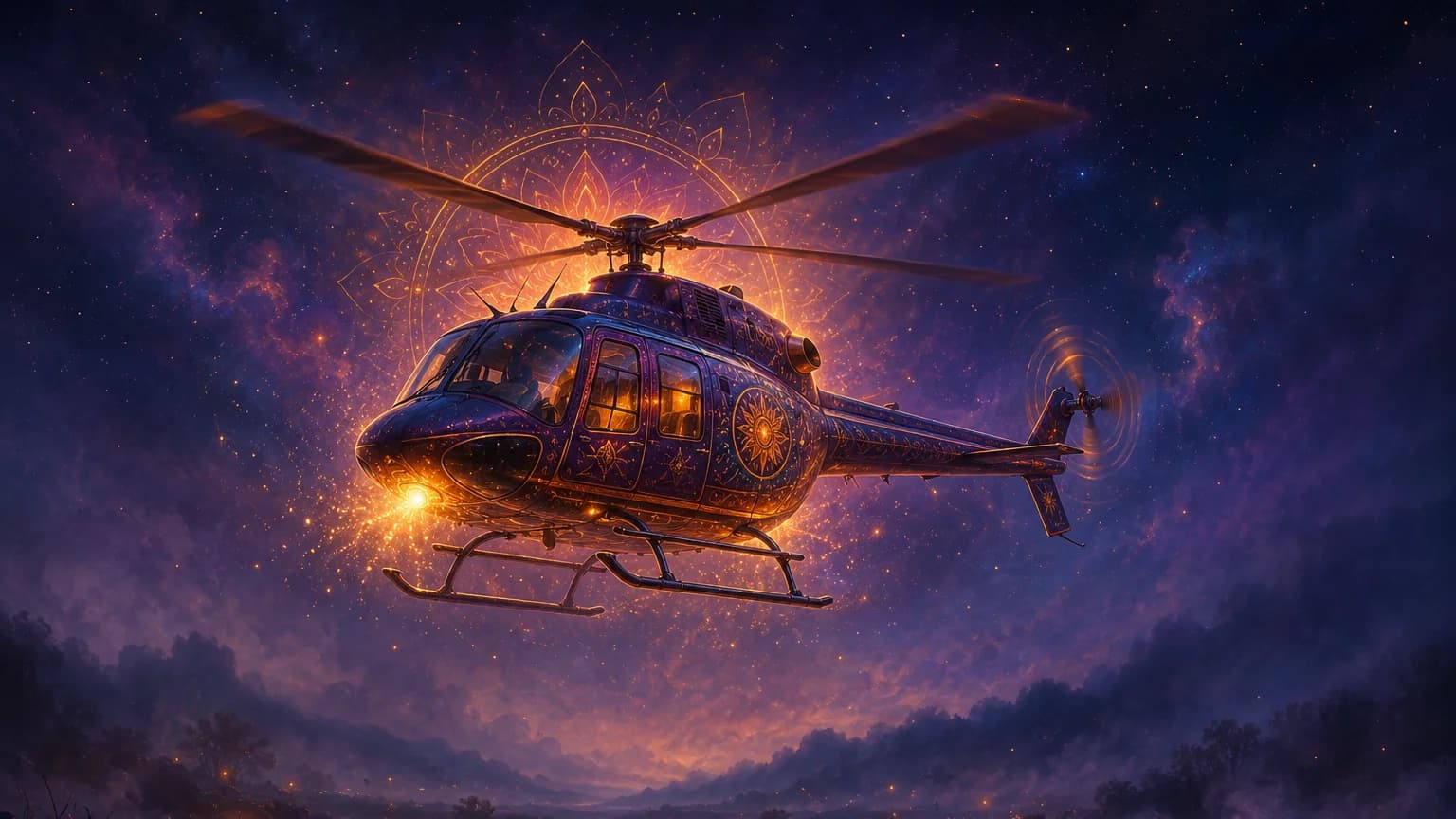 Dreaming about a helicopter - symbolic illustration
