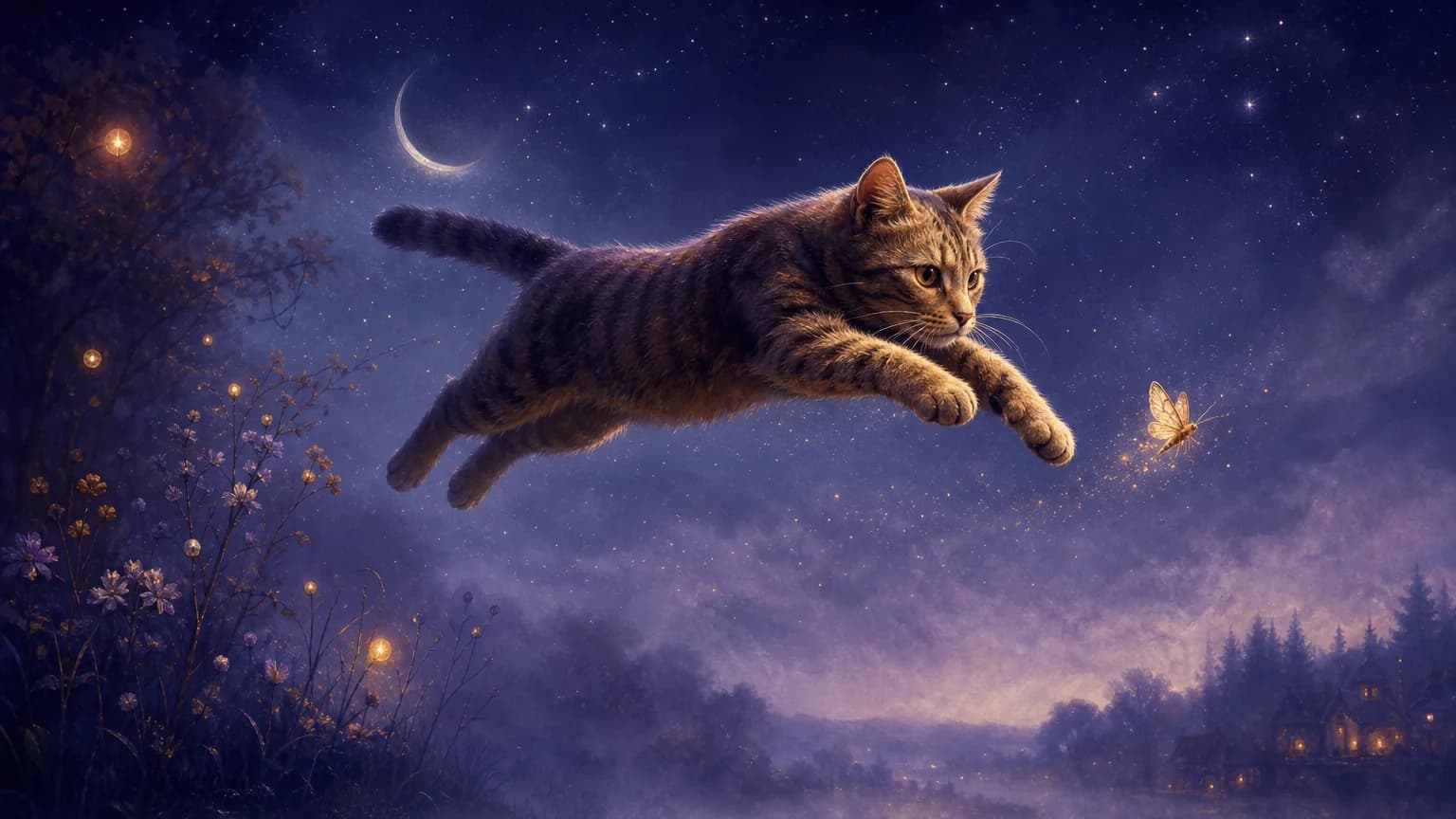 Rüyada Kedi Kovalamak Görmek - sembolik illüstrasyon