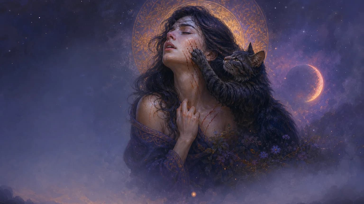 Dream about being scratched by a cat