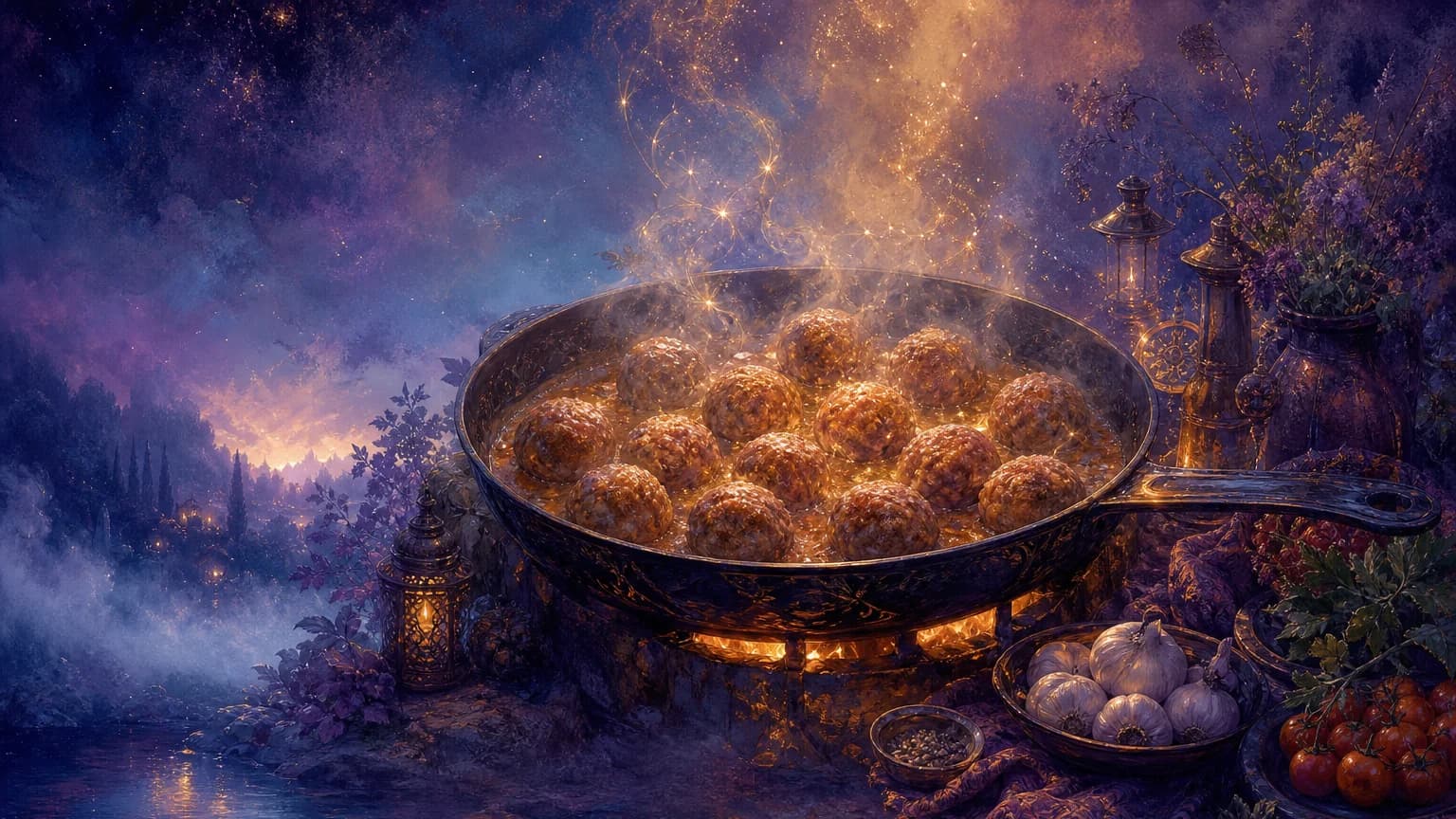 Dream of cooking meatballs