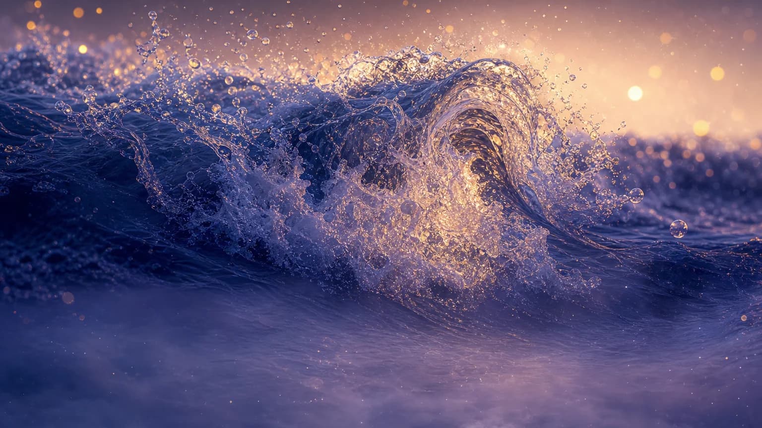 Dreaming about foamy water - symbolic illustration