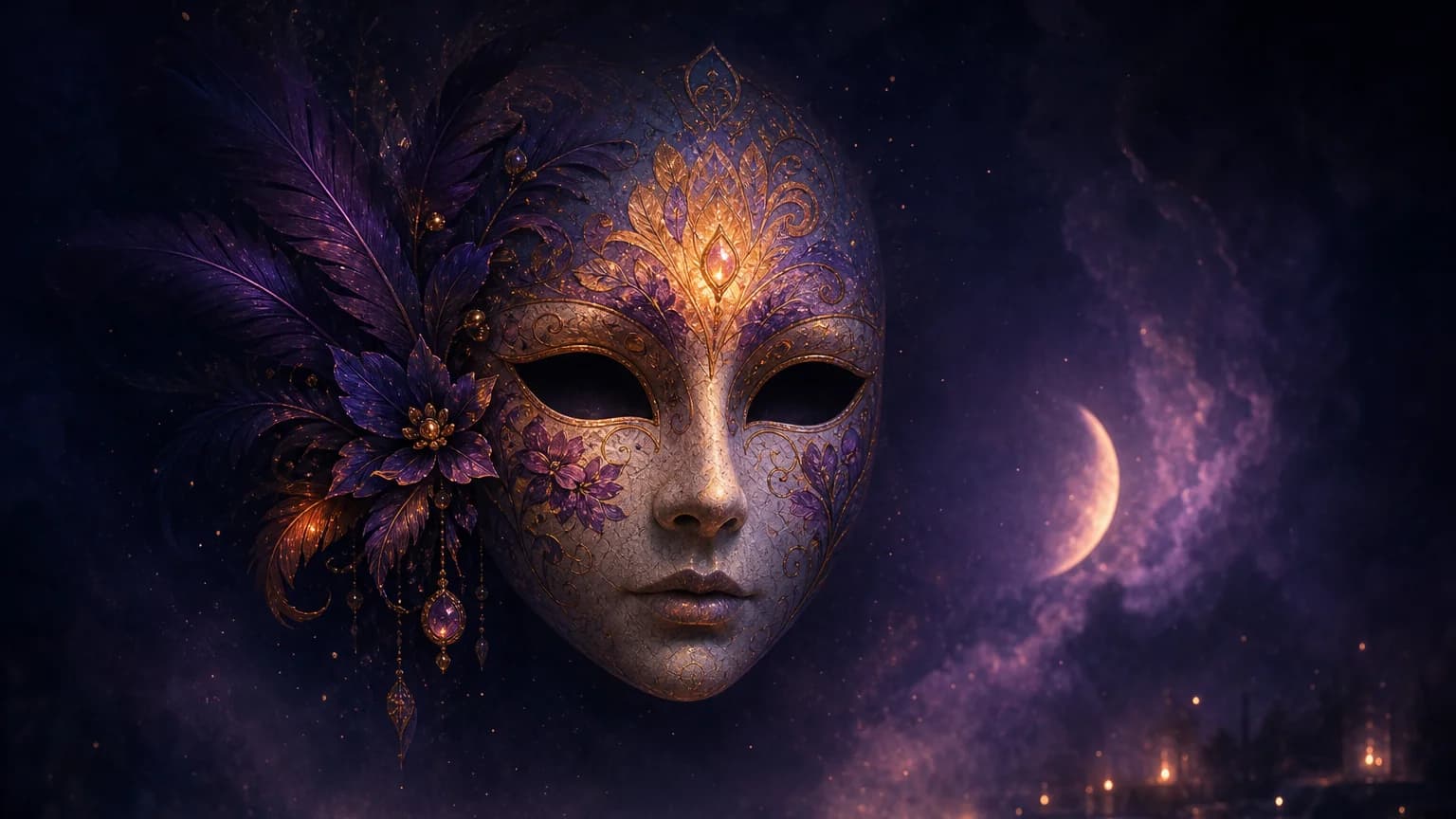 Dreaming about mask - symbolic illustration