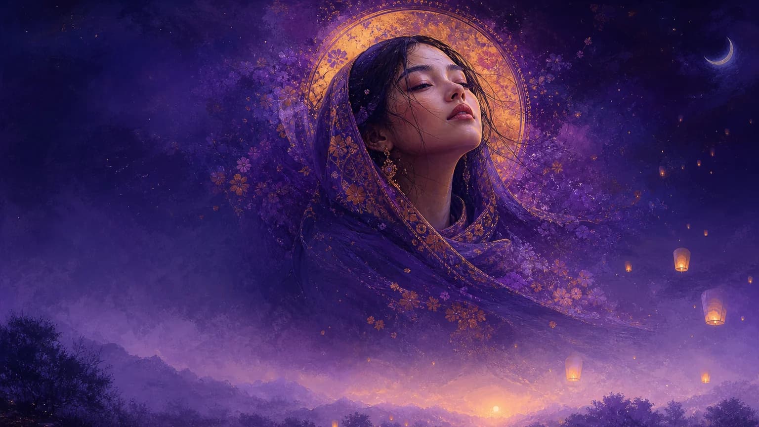 Dream about purple color