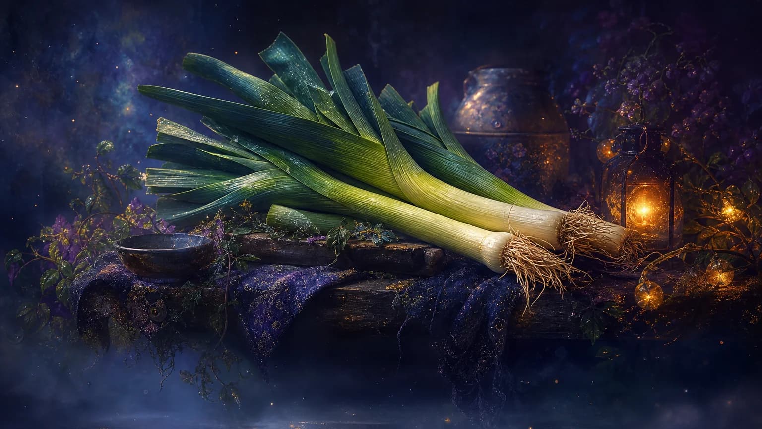 Dreaming about leek - symbolic illustration