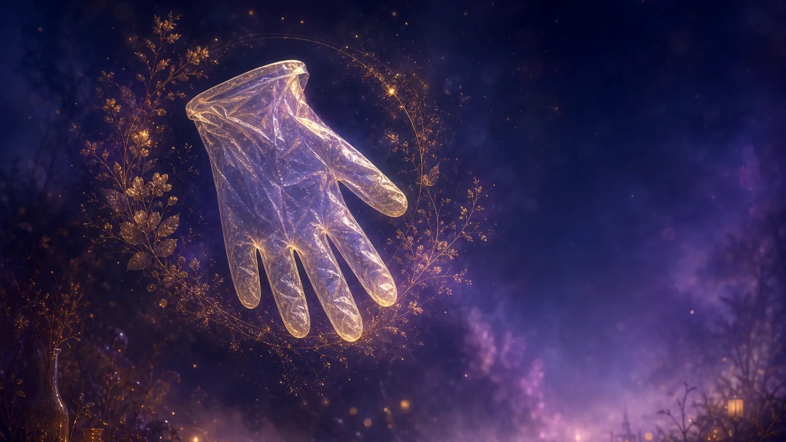 Dream about plastic glove