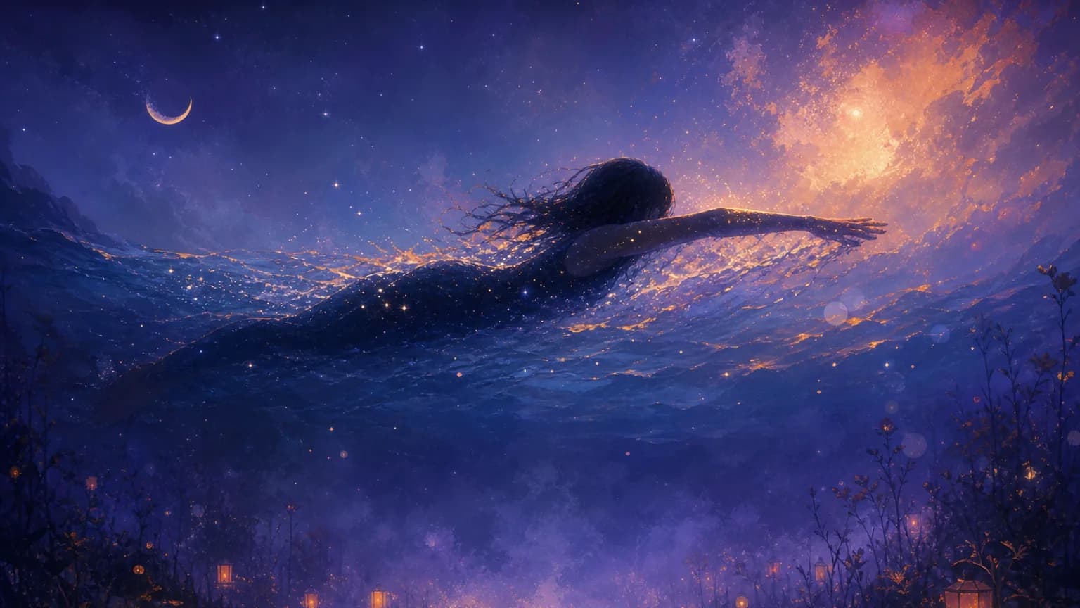 Dream about swimming in water